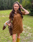 Z Supply Coconut Sydney Suede Mini Dress