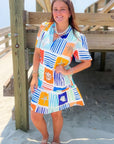 THML At Sea Multi Nautical Printed Dress