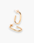 14K Gold-Dipped Long Hoop Earrings-Jewelry-Fashion City-L. Mae Boutique & Wild Mabel Clothing