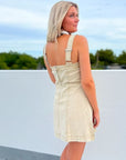 Studded Denim Western Buckle Mini Dress