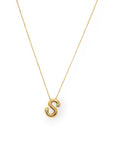 18K Gold Plated Bubble Letter Necklace-Jewelry-Luxe Group-L. Mae Boutique & Wild Mabel Clothing