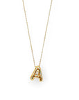 18K Gold Plated Bubble Letter Necklace-Jewelry-Luxe Group-L. Mae Boutique & Wild Mabel Clothing