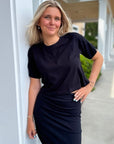 Abby True Black On The Go Tee