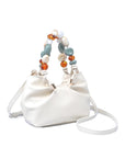 Resort-Ready Ivory Beaded Crossbody Purse