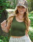 Olive Seamless Cropped Brami