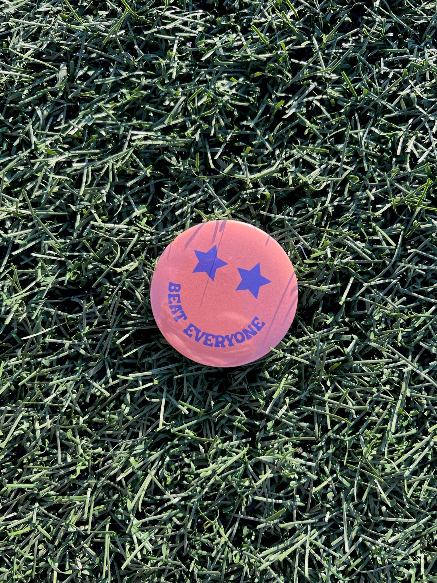 Orange & Purple Beat Everyone Button