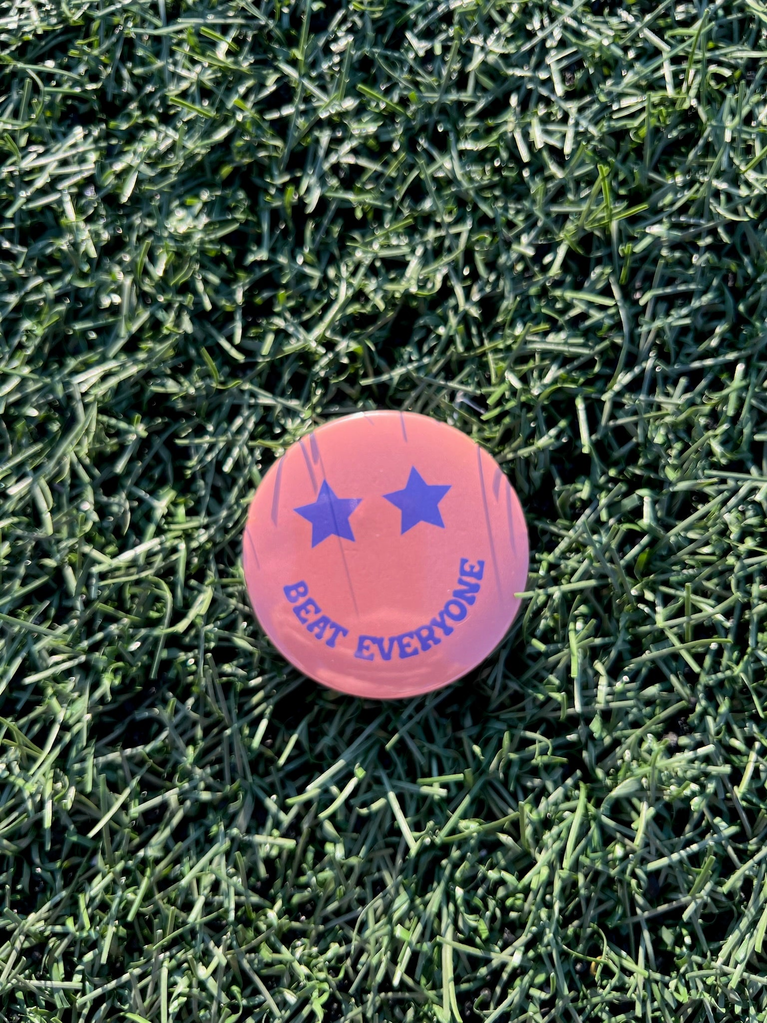Orange & Purple Beat Everyone Button