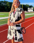 THML Black Multi Button Front Dress