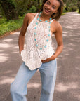 Free People Ivory Sea Song Tank