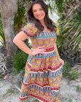 Truly Tropical Printed Midi Skirt