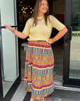 Tori Butter Yellow Short Sleeve Knit Top
