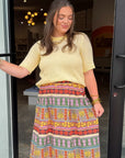 Tori Butter Yellow Short Sleeve Knit Top