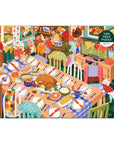 Thanksgiving table puzzle for family fun