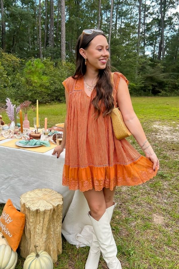 Amber Romance Lace Babydoll Dress