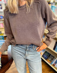 Free People French Chocolate Spring Street Pullover