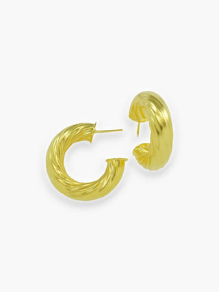 Betty Carre Paola Twisted Hoop Earrings-Betty Carre-L. Mae Boutique