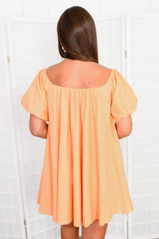 Blissful Days Apricot Orange Dress-Mable-L. Mae Boutique
