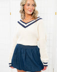 Blue Jean Baby Denim Bubble Hem Mini Skirt-Bottoms-Klesis-L. Mae Boutique & Wild Mabel Clothing