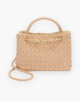 Braided Faux Leather Convertible Tote Bag-Artini Accessories-L. Mae Boutique & Wild Mabel Clothing