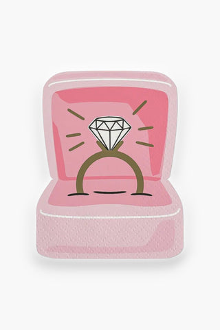 Bride-to-Be Engagement Ring Napkins-soiree-sisters-L. Mae Boutique