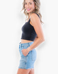 Clare Black Thick Strap Seamless Crop Top-Tops-RD Style-L. Mae Boutique & Wild Mabel Clothing