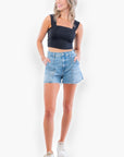 Clare Black Thick Strap Seamless Crop Top-Tops-RD Style-L. Mae Boutique & Wild Mabel Clothing