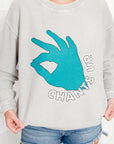 Coastal Carolina Chanticleers Crewneck Corded Sweatshirt-Tops-Chicka-D-L. Mae Boutique & Wild Mabel Clothing