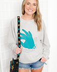 Coastal Carolina Chanticleers Crewneck Corded Sweatshirt-Tops-Chicka-D-L. Mae Boutique & Wild Mabel Clothing
