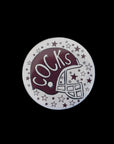 Cocks Garnet & Black Helmet Gameday Button-Accessories-Thanks For Everything-L. Mae Boutique & Wild Mabel Clothing
