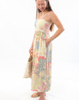 MinkPink Aurora Strappy Patchwork Midi Dress