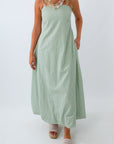 Shoreline Striped Bubble Hem Maxi Dress