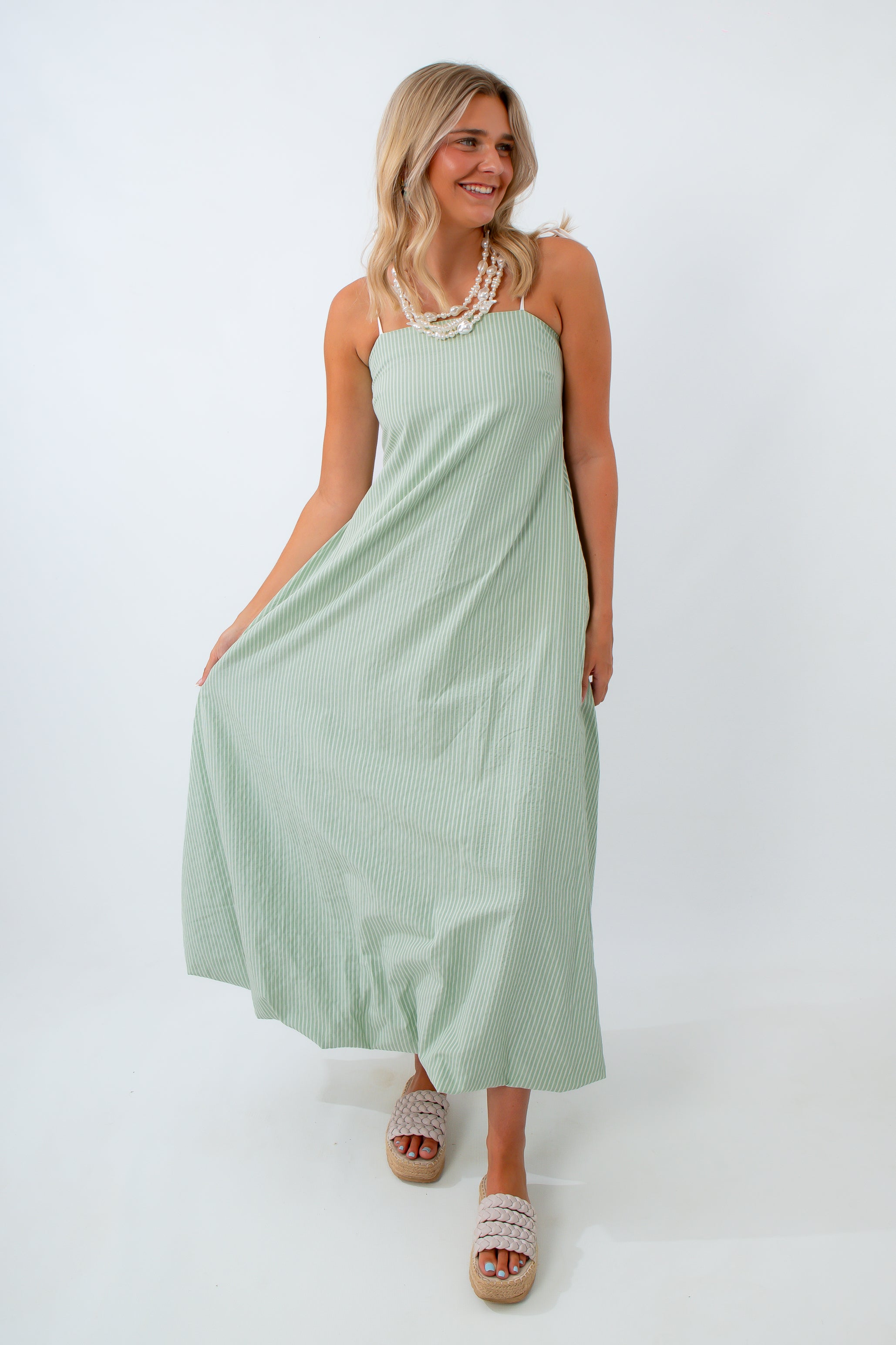 maxi bubble dress Violette Bubble Hem Maxi Drs-PEARL BLUE / 10