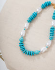 Turquoise & Pearl Statement Necklace