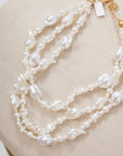 Demi Pearl Layered Statement Necklace