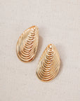 Golden Oyster Shell Earrings