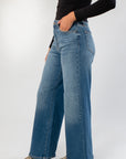 Weekend Weather Medium High Rise Wide Leg Jean