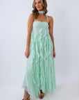 Show Me Your Mumu Jelly Mint Gemma Ruffle Maxi Dress