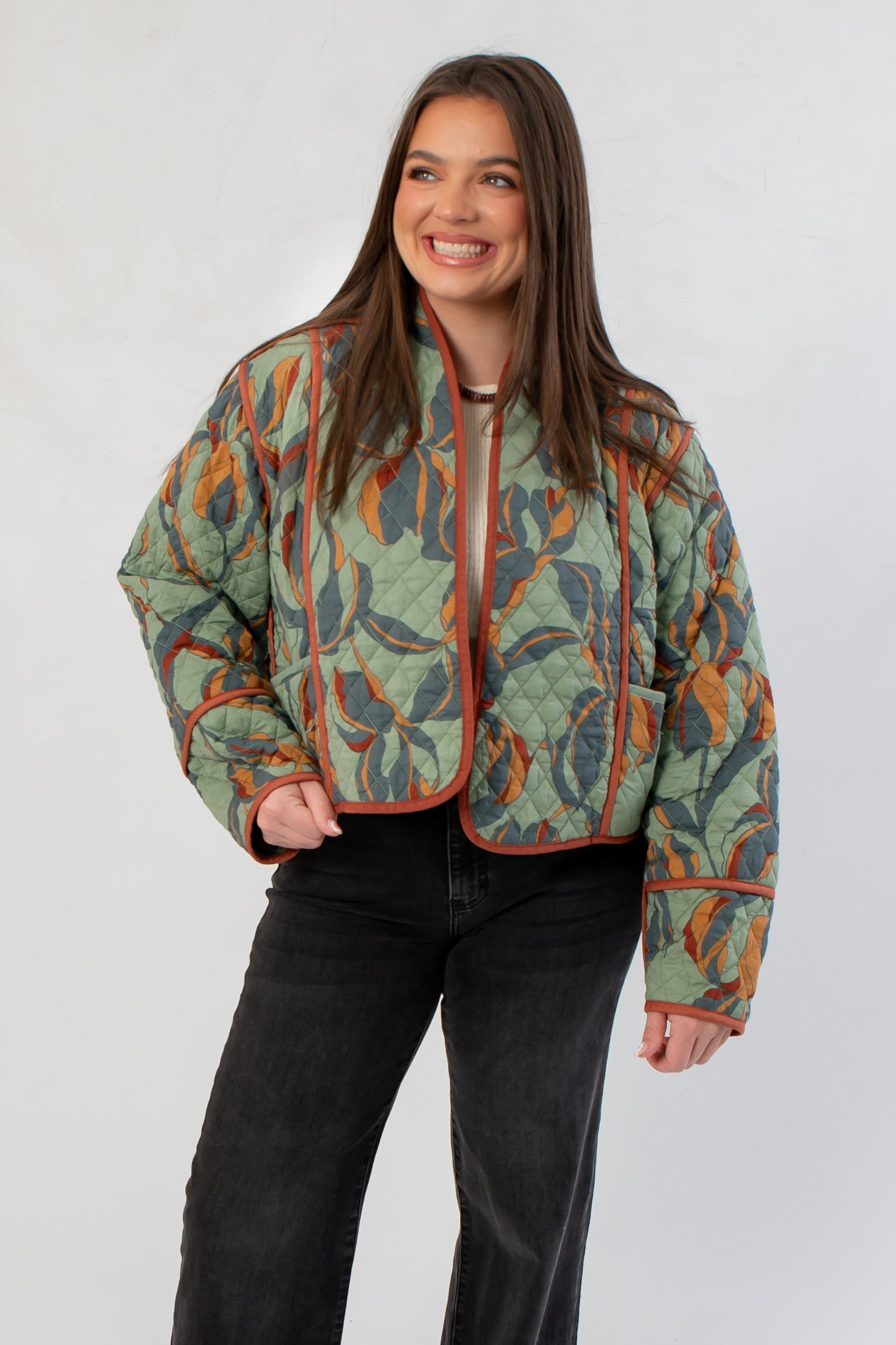 Steve Madden Dark Sage Adalynn Jacket