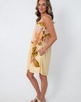 Enchanted Rose Floral Mini Shift Dress