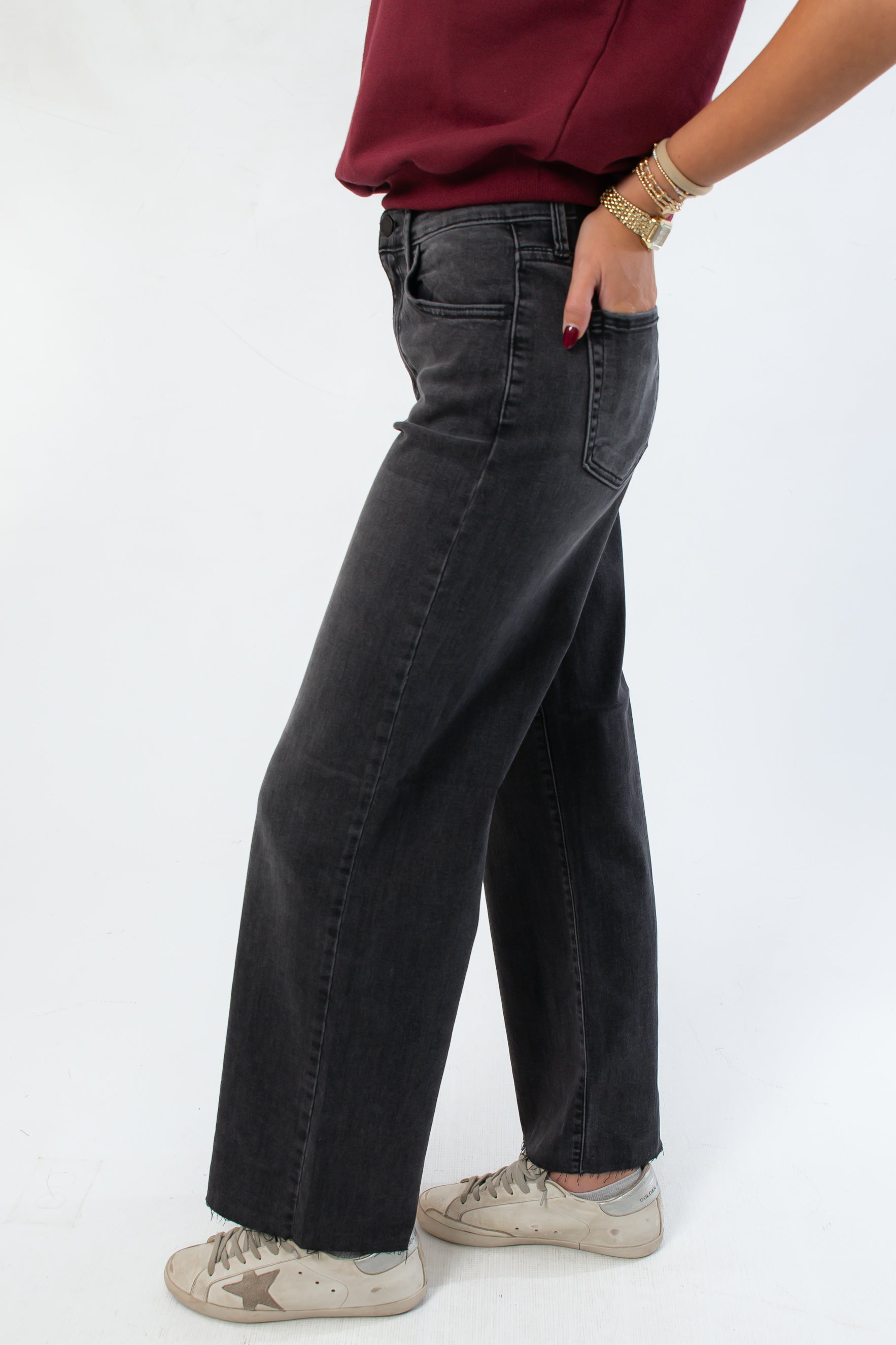 Courtney Washed Grey Slim Jean