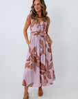 Dusk Till Dawn Floral Midi Dress