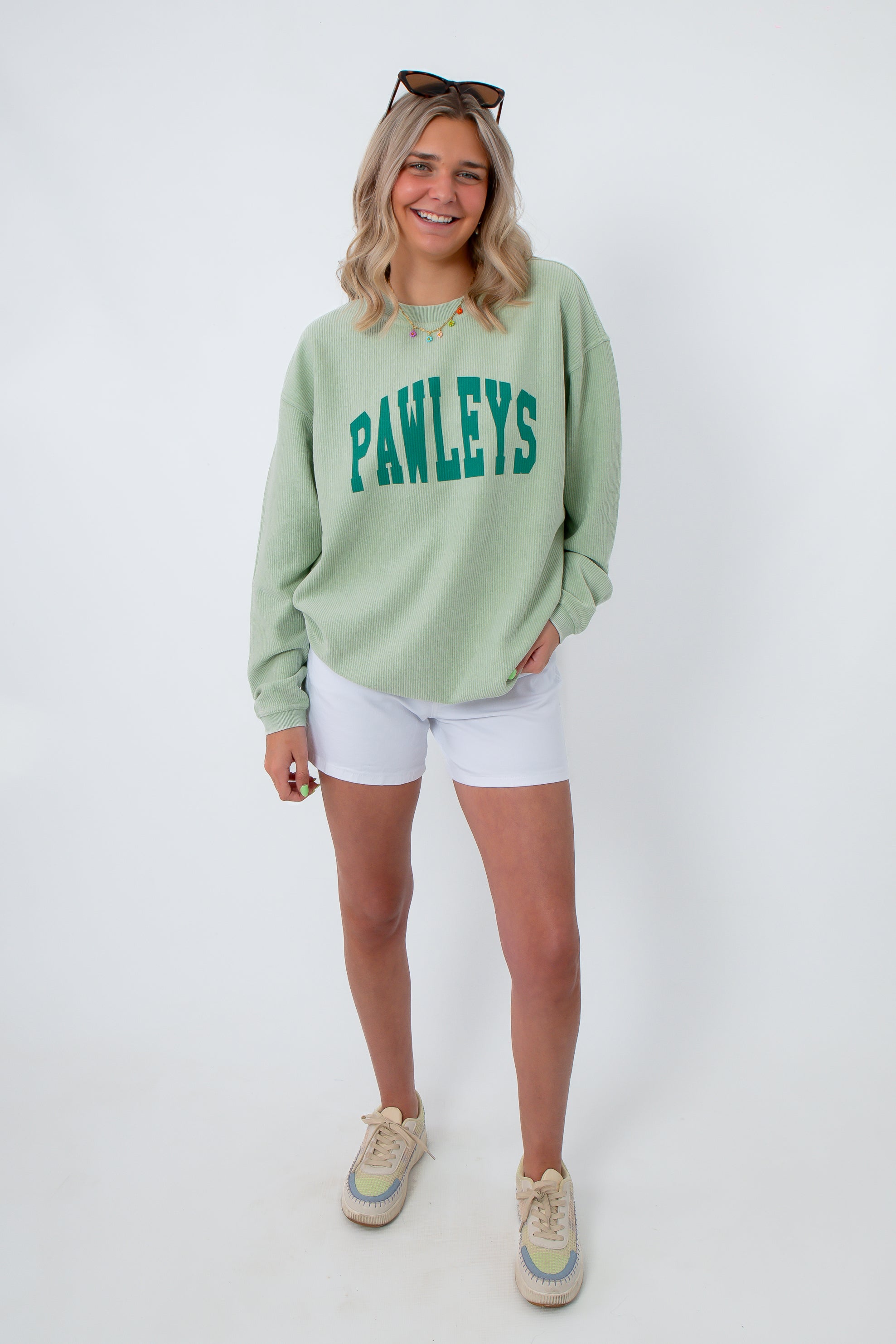 Pawleys Island Icon Corded Sweatshirt | Oversized Knit Beach