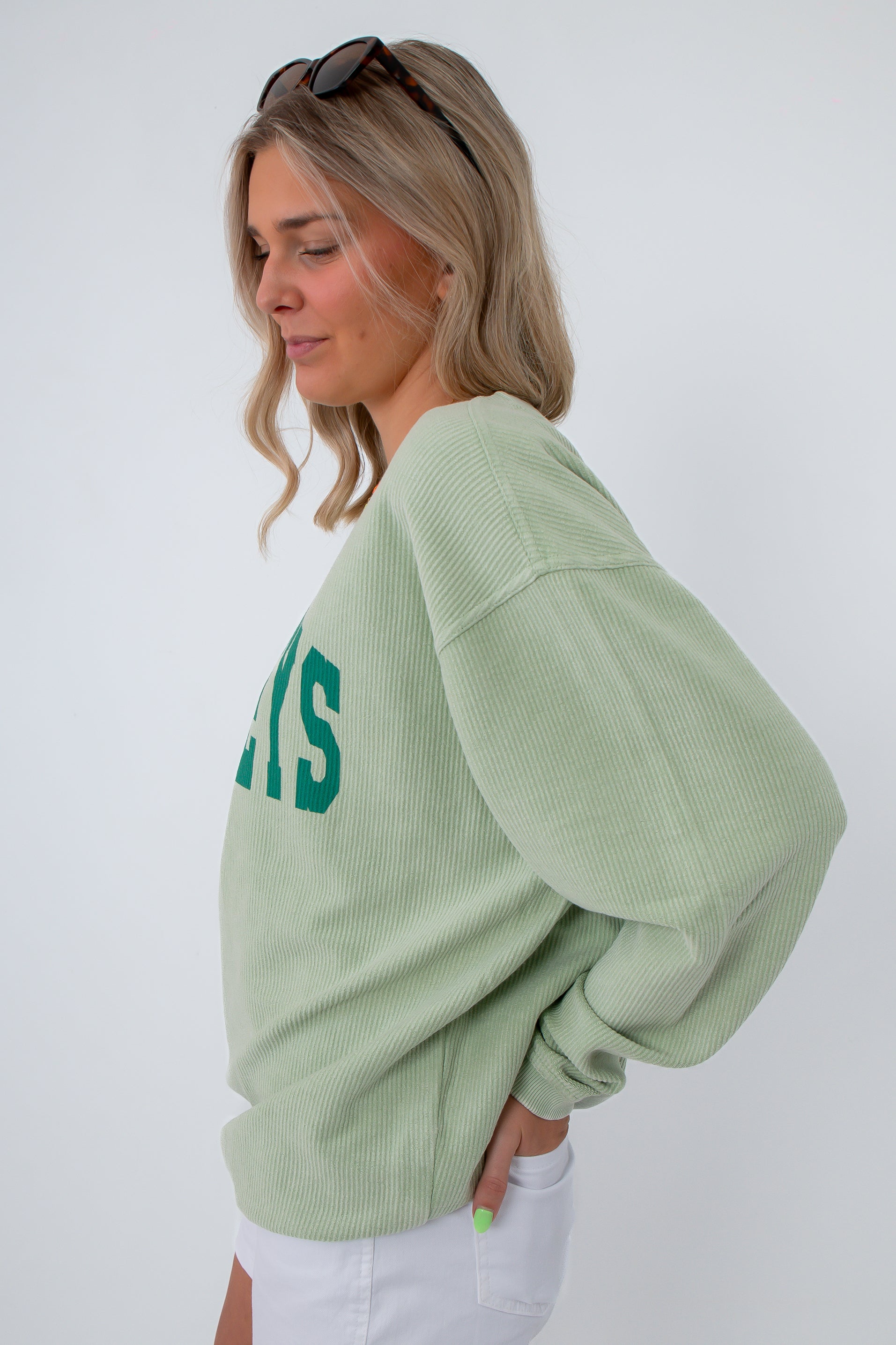 Pawleys Island Icon Corded Sweatshirt | Oversized Knit Beach