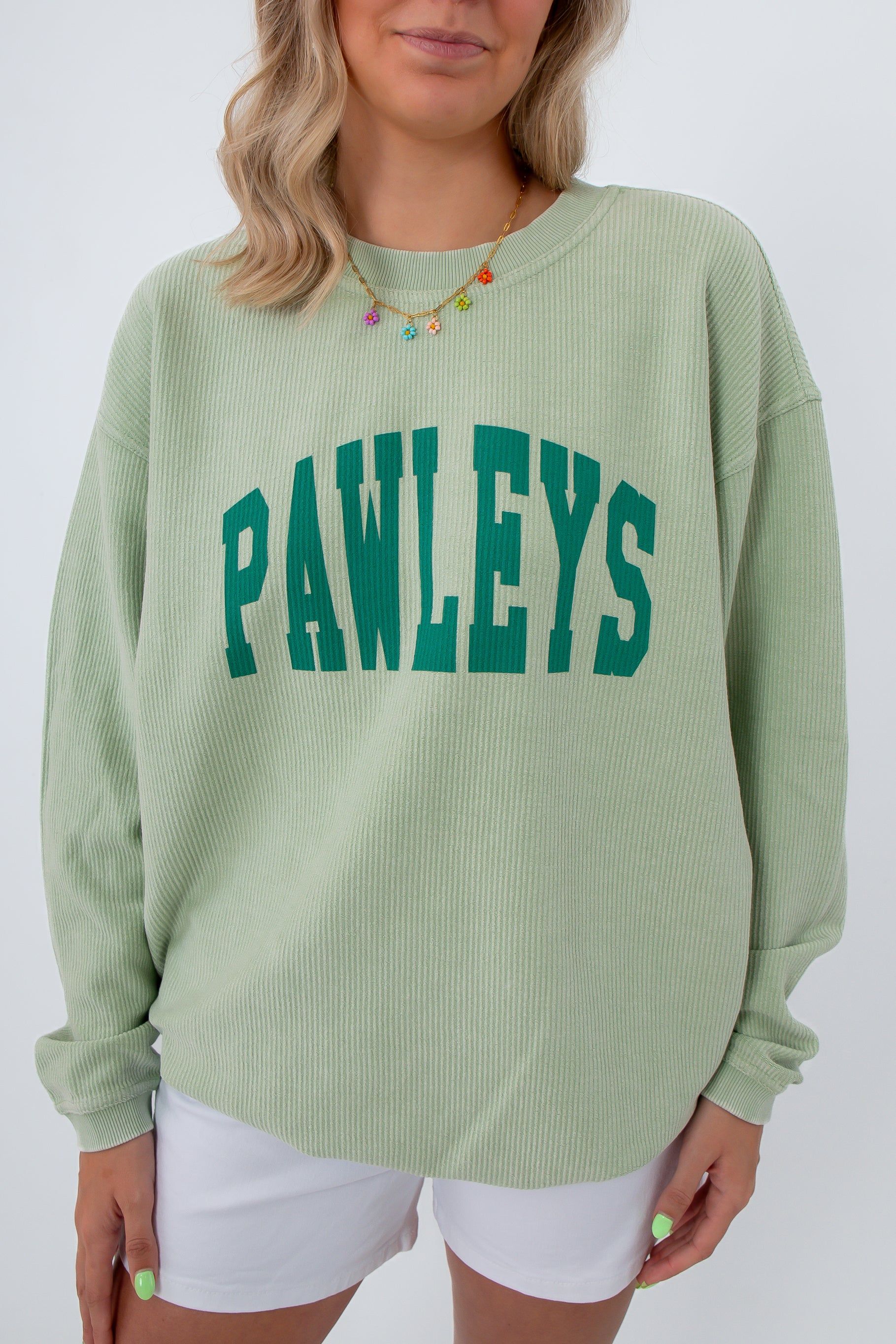 Pawleys Island Icon Corded Sweatshirt | Oversized Knit Beach