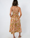 Parisian Tulip Floral Midi Dress