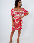 farm rio dupe red and white dress
