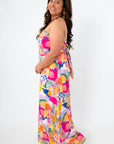 Island Paradise Strapless Maxi Dress