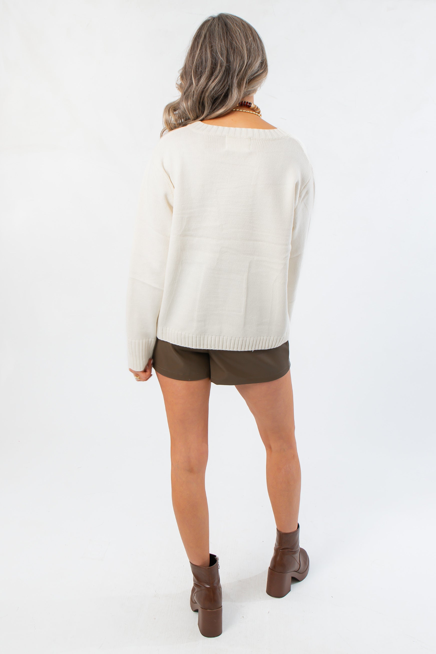 Coffee Weather Ivory Sweater