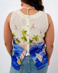 Sailboat Sandbar Printed Tank