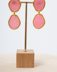 Modern Muse Baby Pink Statement Earrings